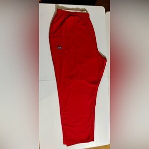 Unisex 4X Cherokee Workwear Cargo  Scrub Pants Red #2035